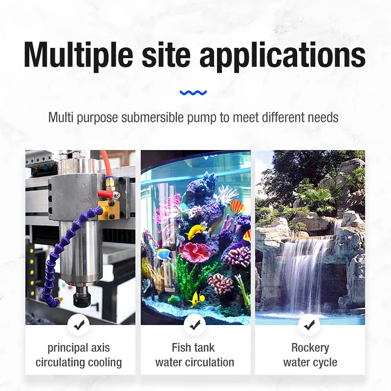 MC 3.5m 80w advertising   Stone engraving machine water pump special spindle circulating cooling pump small submersible pump