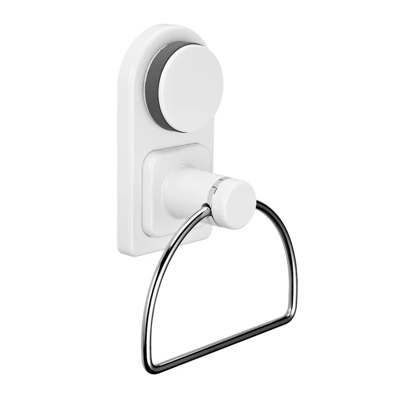 Bathroom Super Strong Vacuum Suction Cup Stainless Steel Towel Ring Bath Accessories High-Class Towel Bar