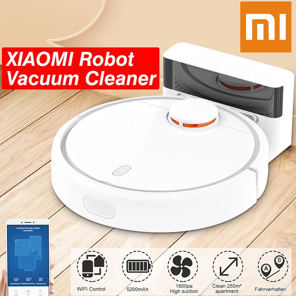 

2019 New EU Version Xiaomi Vacuum Robot Vacuum Cleaner Smart Plan Type Robotic With Wifi App And Auto Charge For Home