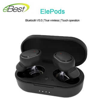 

ElePods Bluetooth 5.0V+EDR headset Ture wireless headset voice control stereo noise reduction Button Low Delay Gaming Headset