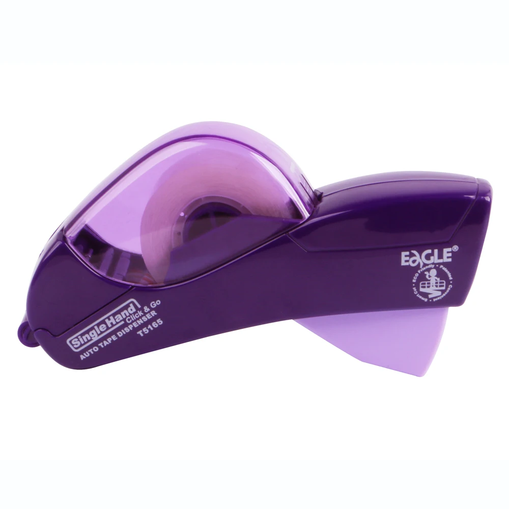 Орел магический автоматический диспенсер ленты с бесплатной 19 мм лентой автоматический резак ленты Васи диспенсер ленты для офиса школы товары для дома - Цвет: Purple Body Style