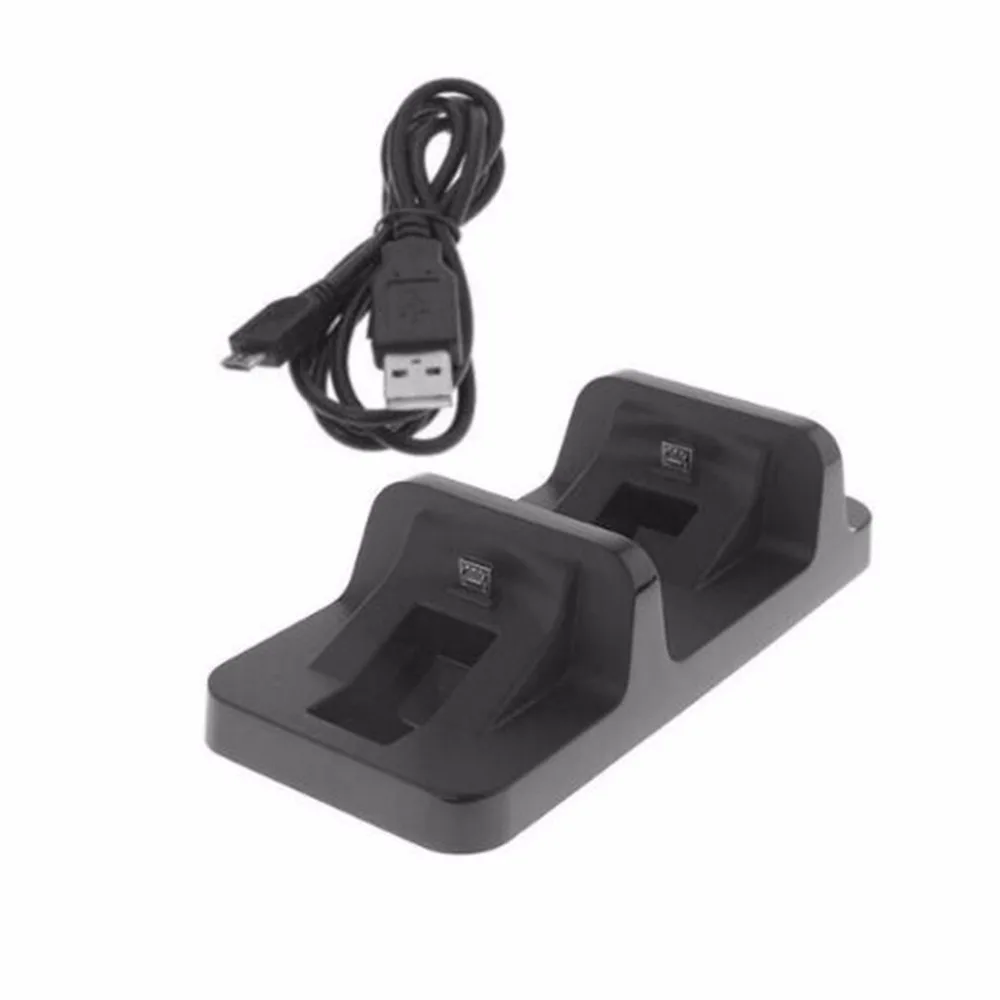 Для PS4 Charging Dock Dual USB Зарядное устройство док-станции Стенд контроллер Зарядное устройство Подставка для PS4 игровой контроллер
