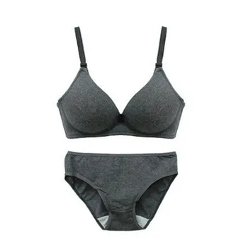 

Fashion 4 Color Sexy Sofa Women Bra Sets Lingerie Underwear Push-Up Padded Cotton Brassiere + Panties 70/75/80