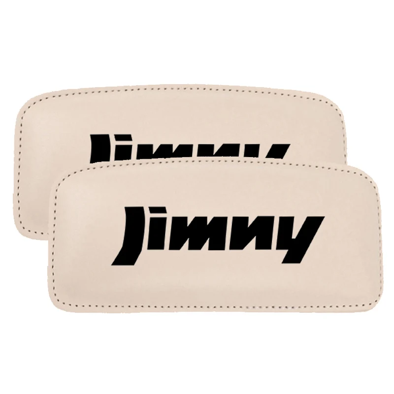 Подушка для поддержки бедра, автомобильный наколенник для Suzuki Jimny, аксессуары для салона автомобиля, мягкая кожаная подушка для автомобильного сиденья - Название цвета: 2pcs