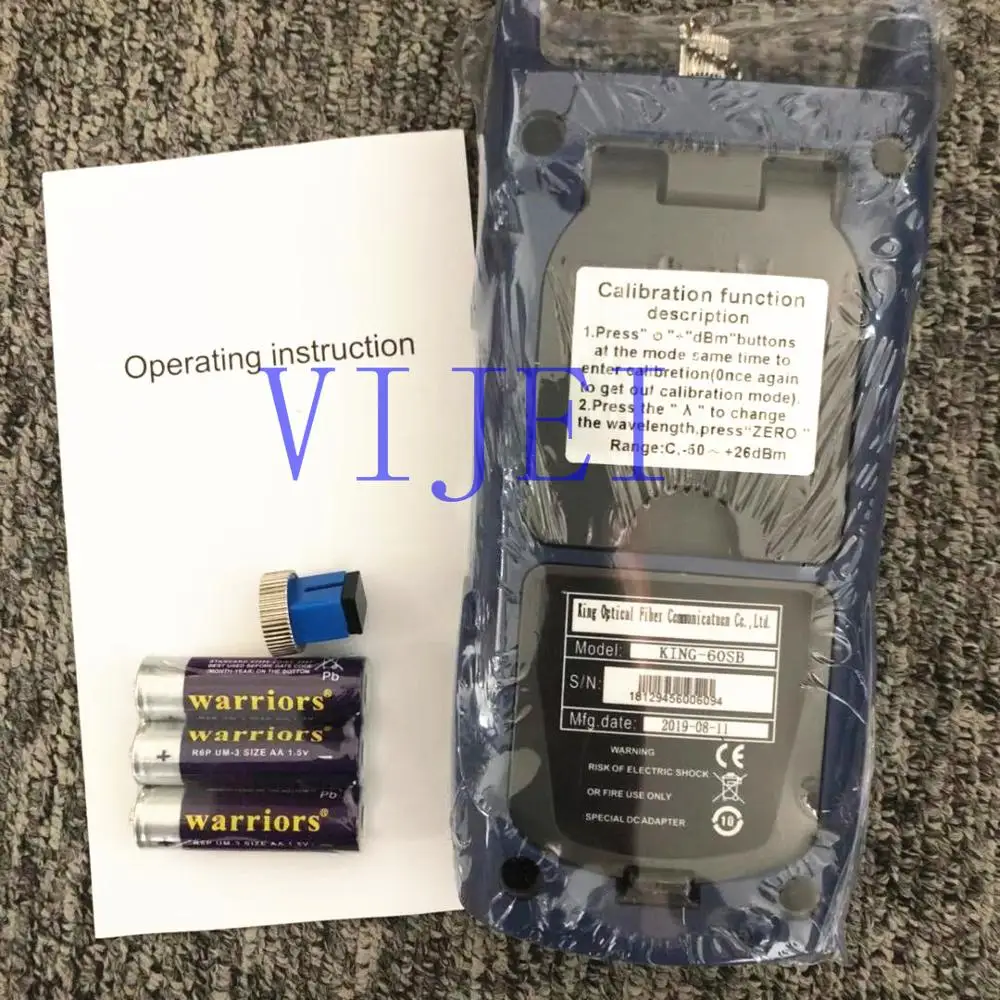 VIJEI KING-60SB FTTH измеритель оптической мощности с SC/FC адаптер конвертера-50dBm~+ 26dBm