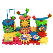 81 шт. 3D Модели Строительные наборы электрические шестерни Пластиковые кирпичные блоки Развивающие игрушки для детей Подарки для детей