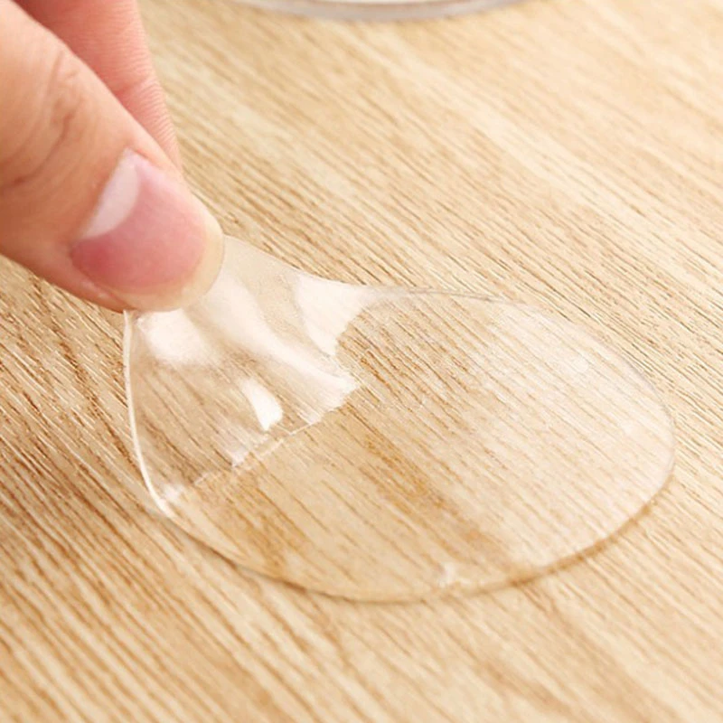 

10 Pcs Double Sided Adhesive Transparent Round Mounting Fixing Adhesive Sticker Silicone Waterproof Suction Auxiliary Stickers