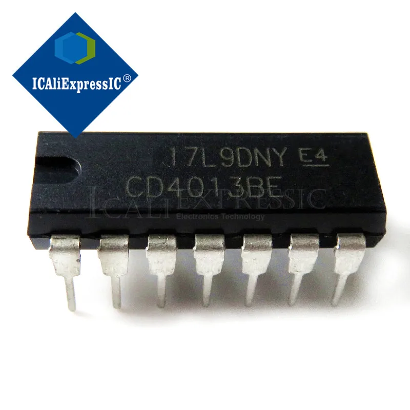 100 шт. CD4013BE CD4013BP CD4013 DIP14 DIP в наличии | Электронные компоненты и принадлежности