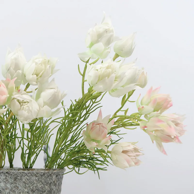 

Northern European-Style INS Model Saussurea Involucrata High Quality Silk Flower Fresh Home Living Room Decorations And Ornament