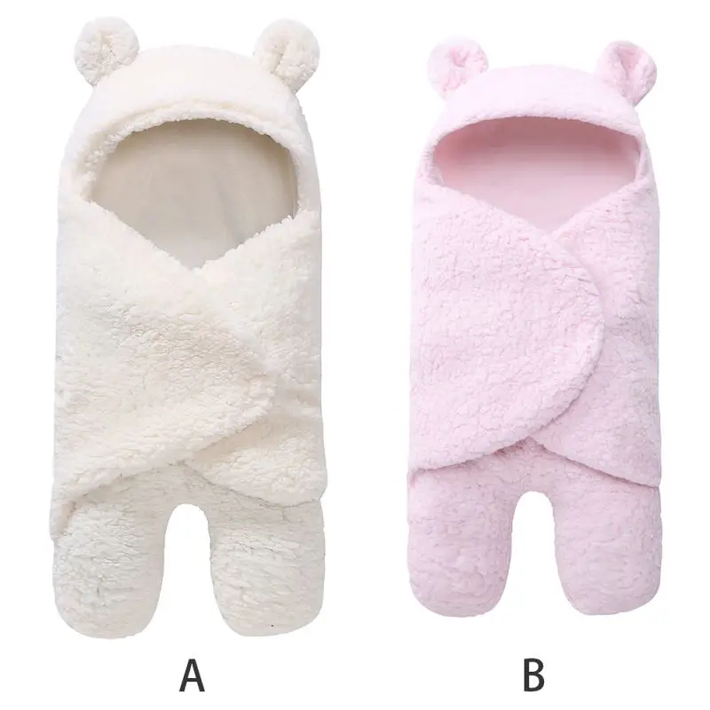 

Cute Baby Autumn And Winter Sleeping Bag Sleeping Bag Baby Newborn Coral Fleece Leg Warmer Plus Velvet Autumn And Winter v
