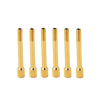 

6pcs Brass Electric Guitar Tremolo Bridge Saddle Clamp Lock String Screw