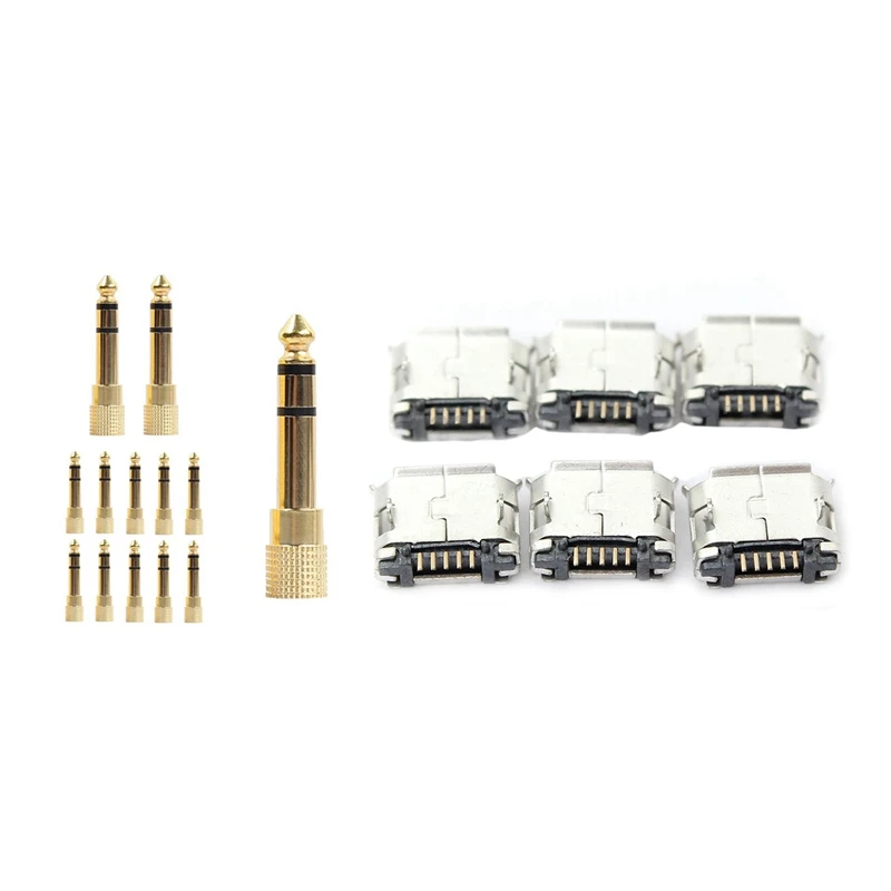 60 шт. Micro USB Type B Female 5 Pin SMT Placement SMD Штекерный разъем DIP и 15 позолоченный штекер o