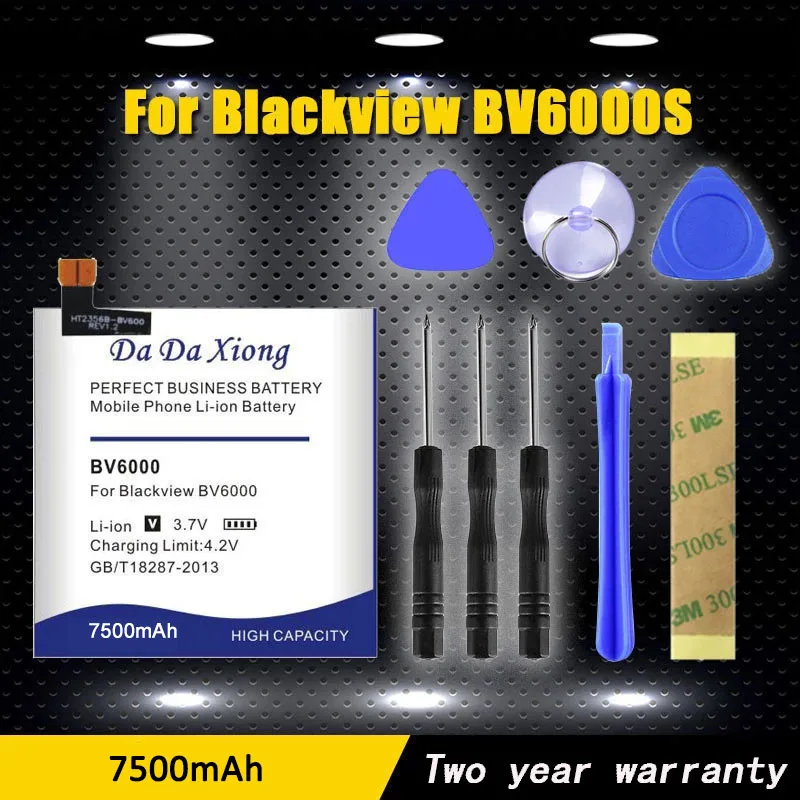 Высококачественный аккумулятор 7500 мАч BV6000 для телефона Blackview BV6000S с бесплатными