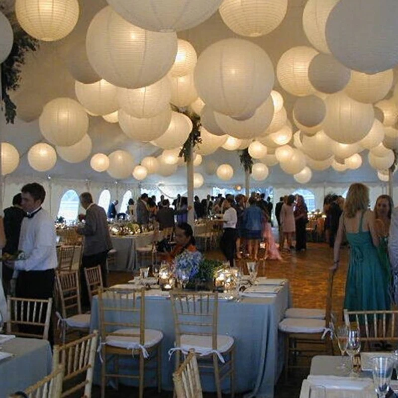couleur blanc Lot de 30 Linternas volantes Surprise fiesta boda Celeste China aniversario Extraordinaire 