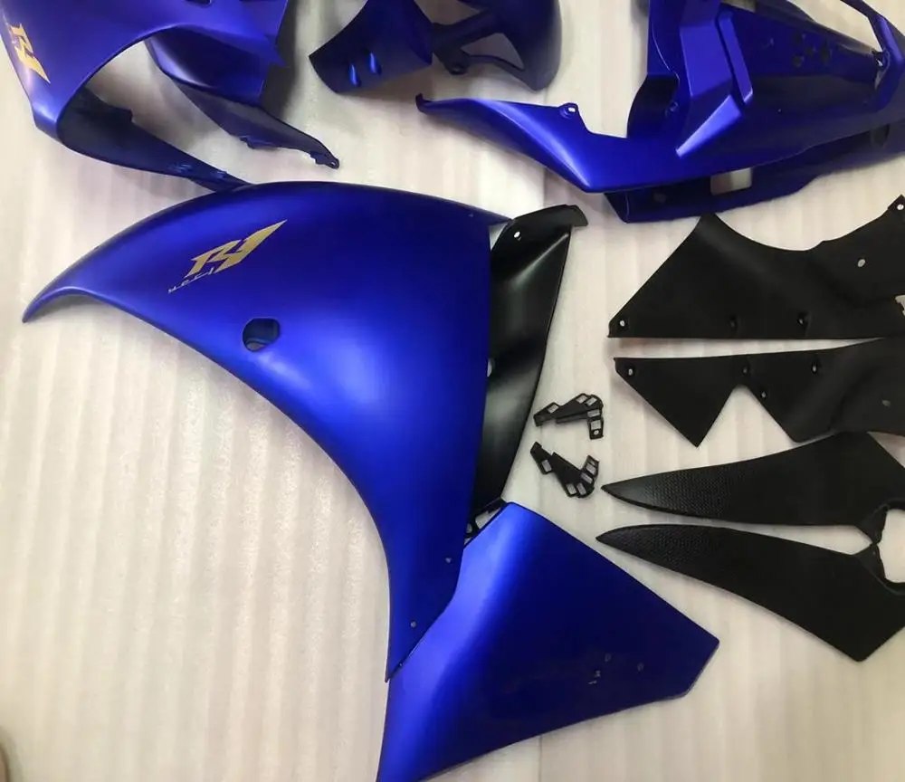 Для мотоцикла Yamaha R1 ABS пластмассовый Инжекционный обтекатель комплект Кузов для YZF R1 2012 2013 хорошее качество синий YZF-R1