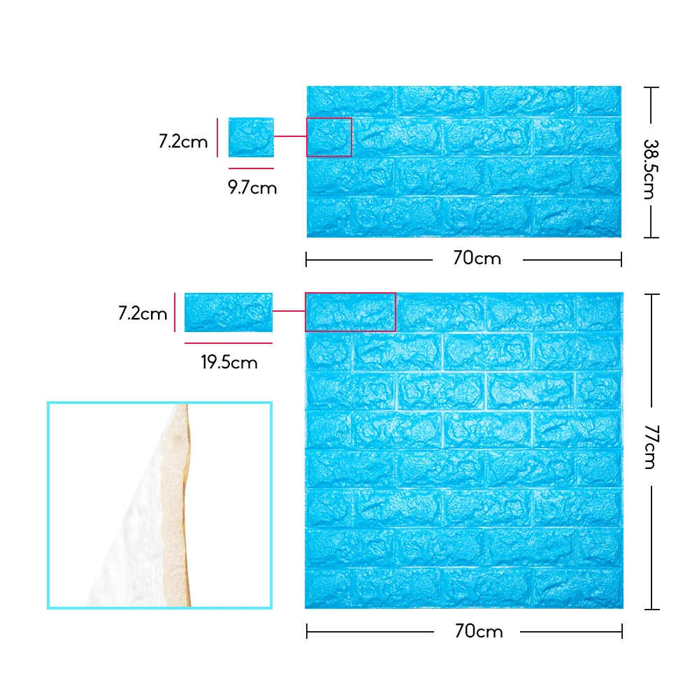 Настенные 3D стикеры из вспененного материала|Наклейки на стену| |