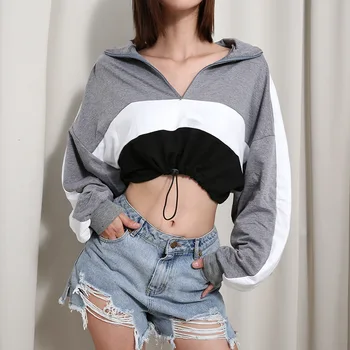 

new hot American style mama street wear woman sweatshirt crop top sthot collar pullover long sleeve female sweatshirt