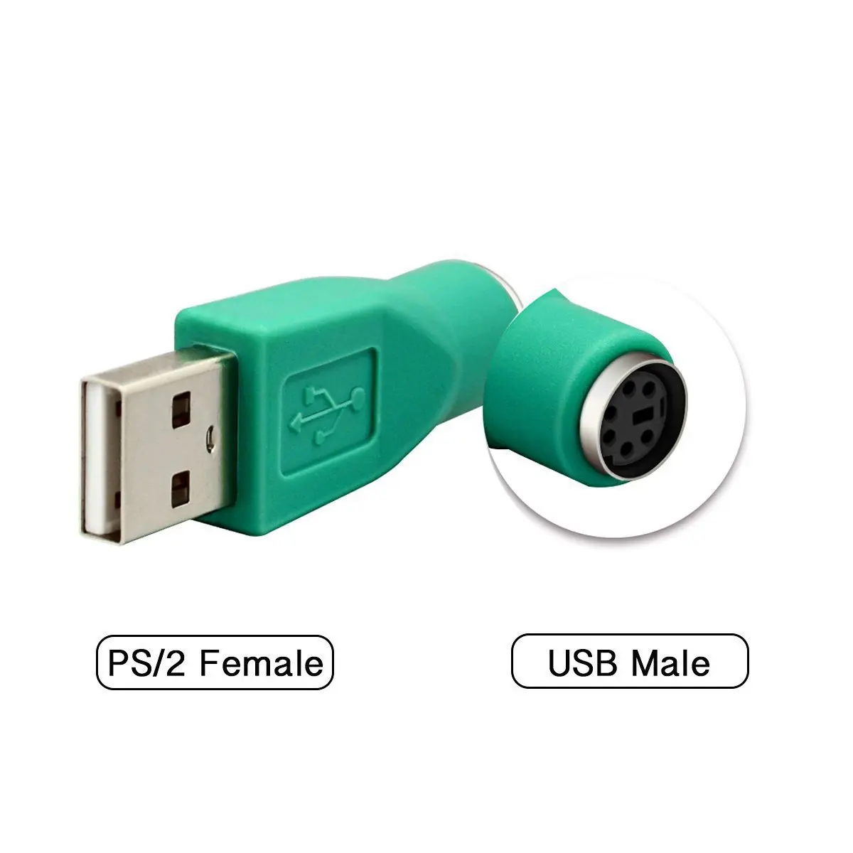 USB мужчина к PS/2 Женский адаптер конвертер Usb разъем для ПК объектива Sony NEX Ps2