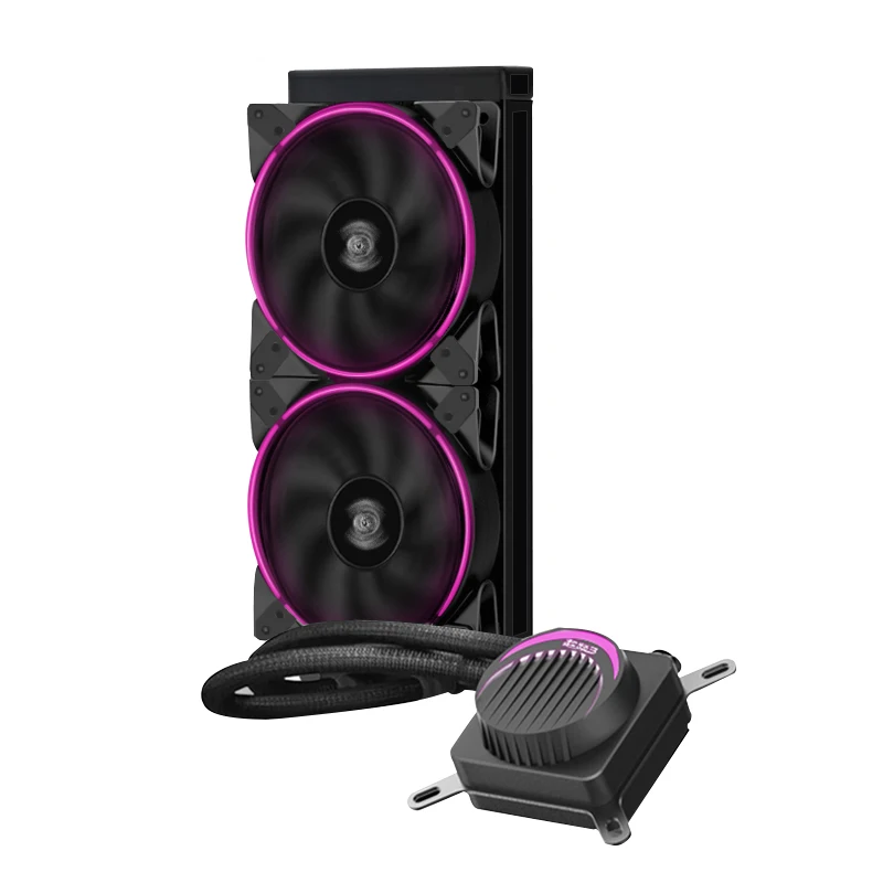 Pccooler GI-AH360C AH280C cpu кулер для воды 120 мм HALO вентилятор RGB для AMD AM4 AM3 intel 2011 2066 115X cpu Радиатор жидкого охлаждения