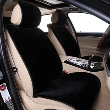 Искусственный мех белый Универсальный Автомобильный интерьер искусственный мех автомобильное сиденье Подушка автомобильное сиденье Чехол зима