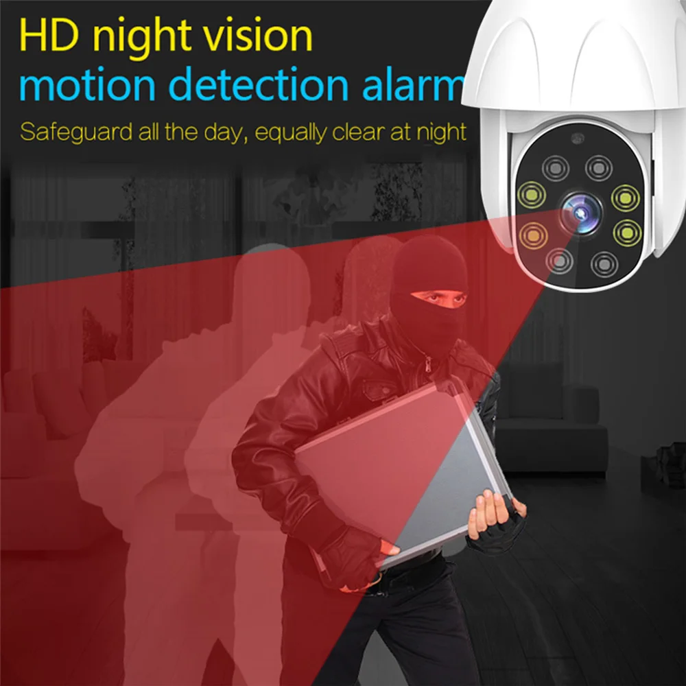 Najtaniej 1080P prędkości PTZ kamera IP kopułkowa na zewnątrz wodoodporny kamera monitoringu Wi Fi 4X Zoom cyfrowy 40m Night Vision ONVIF nadzoru CCTV