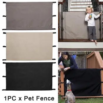

Babies Pet Fence Net Dog Gate Enclosure Folding Guard Safety Protection Oxford Cloth Indoor Outdoor With Buckles Stairway