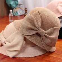 Элегантная соломенная бантик мягкая Кепка клен Панама, шляпа-Панама женская пара хлопковая рыболовная шляпа солнцезащитный топ шапки для рыбака s