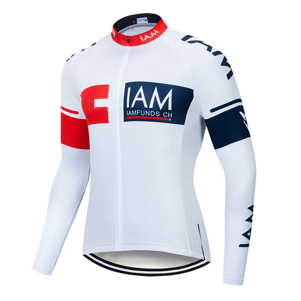 Высокое качество IAM с длинным рукавом команды осенние дышащие топы майки для велоспорта новая одежда для велоспорта с длинным рукавом/Ropa Ciclismo - Цвет: Long jersey