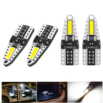 

4pcs T10 LED Auto Lamp W5W 194 168 LED Bulbs Car Super Bright Side License Plate Lights DC 12V for mitsubishi outlander