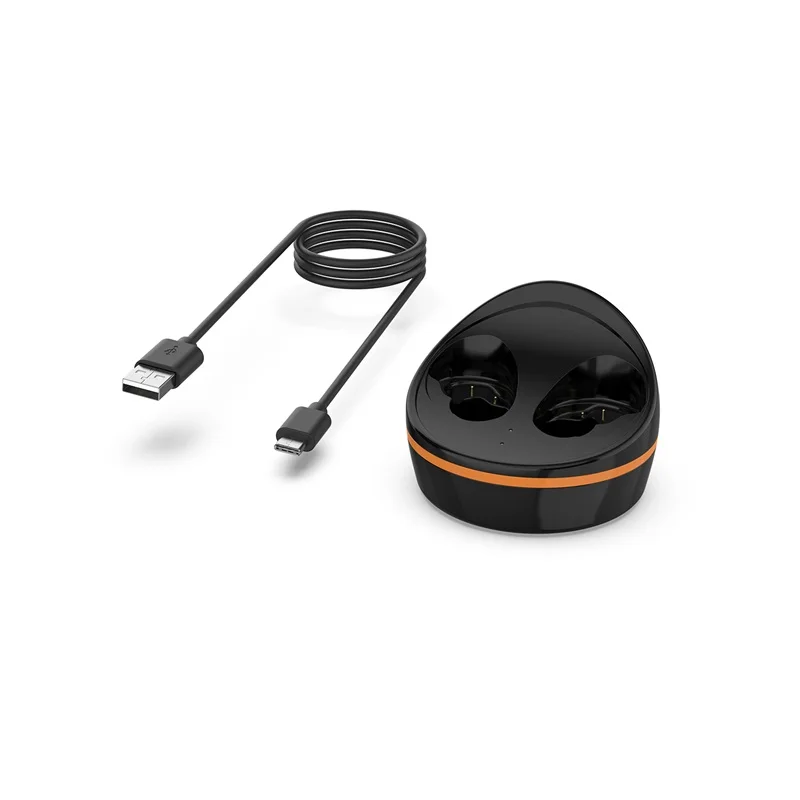 Usb-кабель для зарядки и передачи данных, док-станция для samsung Galaxy Buds R170 TWS, беспроводная bluetooth-гарнитура, зарядное устройство - Цвет: Черный
