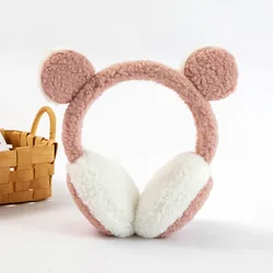 Macio de pelúcia orelha mais quente inverno quente earmuffs para mulher moda masculina cor sólida earflap ao ar livre proteção fria orelha muffs capa