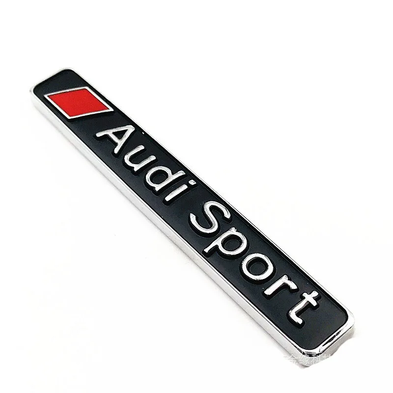 1 шт для Audi sport b5 b6 b7 b8 A3 A4 A4L A5 A6 A6L C5 C6 RS4 Q3 Q5 Q7 значок автомобиля задний ящик для прикрепления этикеток, декоративные Стикеры для машины