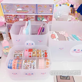 

Multi-function Pen Holder Creative Smiley Korea Student Cute Children Desktop Ornaments Storage Box Office Organizer