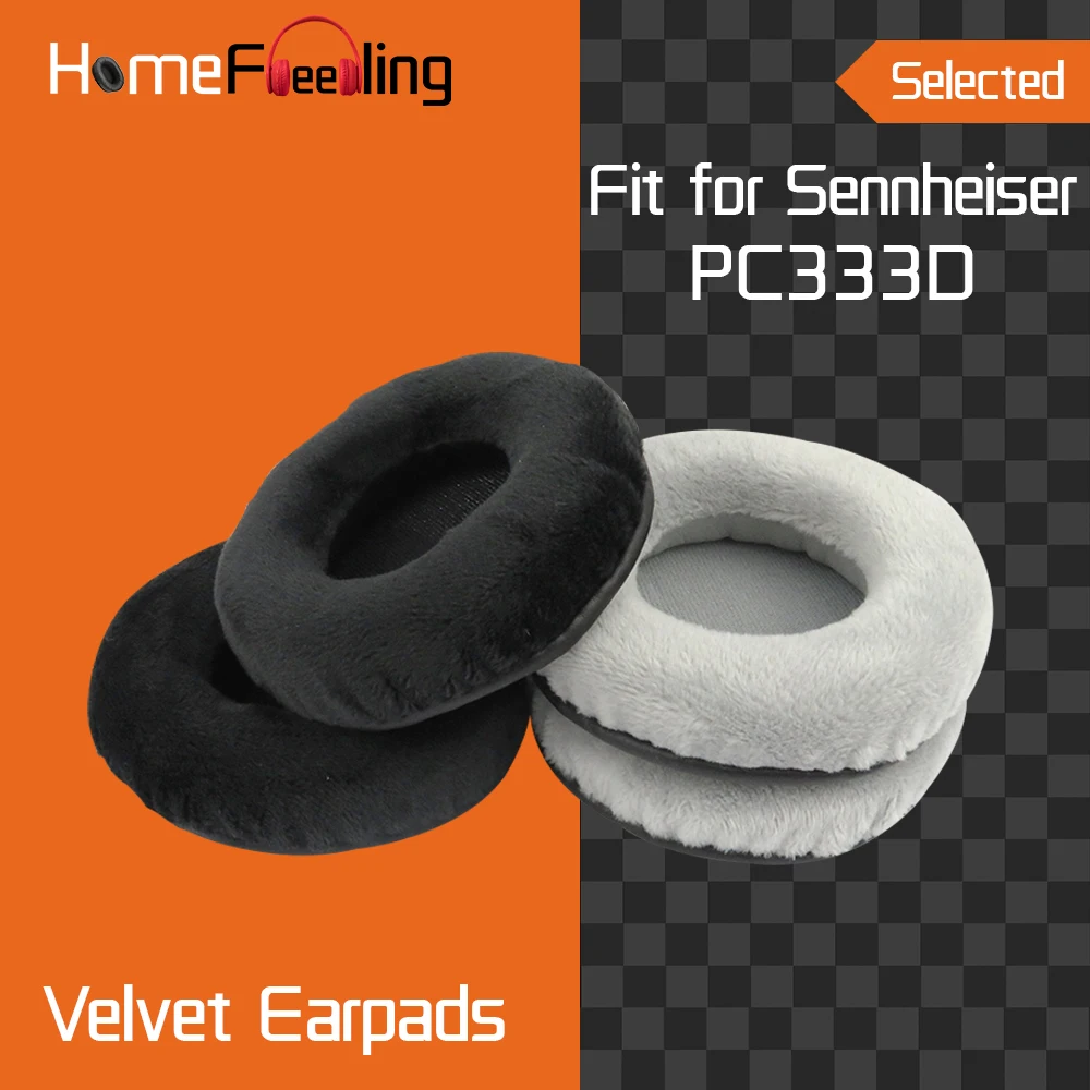 Homefeeling Earpads for Sennheiser PC333D Headphones Earpad Cushions Covers Velvet Ear Pad Replacement