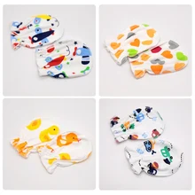 1 пара хлопковых перчаток для новорожденного ребенка с героями мультфильмов, дышащие рукавицы с защитой от царапин, теплые перчатки разных цветов