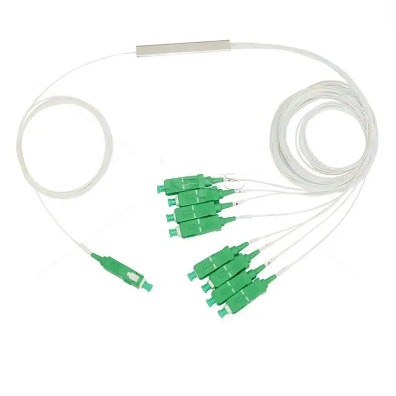 50 шт. мини plc сплиттер 1/8 волоконно-оптический разветвитель plc 0,9 мм sc/apc
