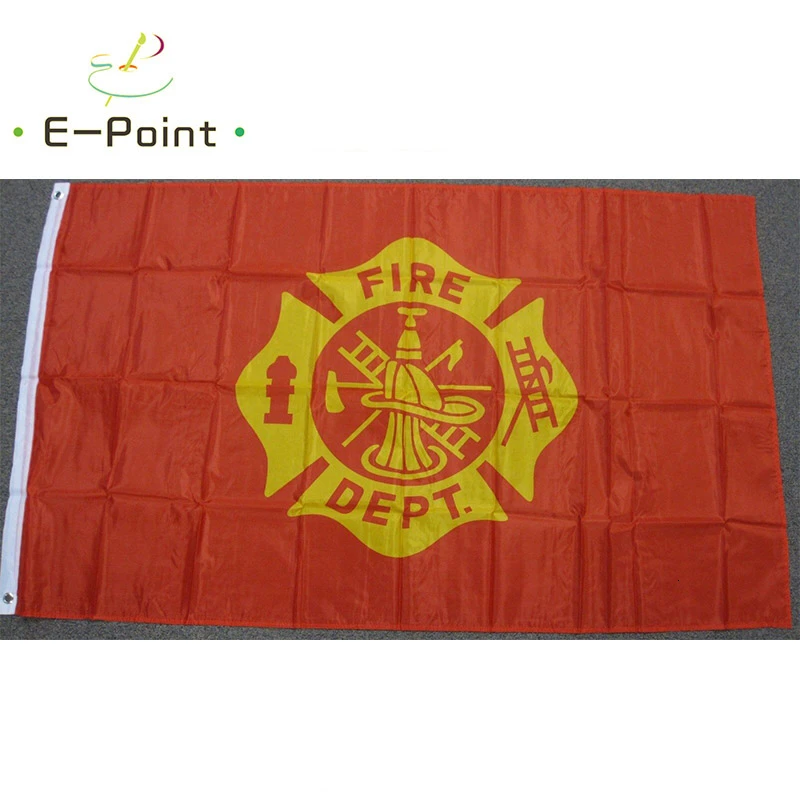 Флаг пожарного отделения флаги отдела Размер 2 фута * 3 (60*90 см) размер 5 футов (90*150
