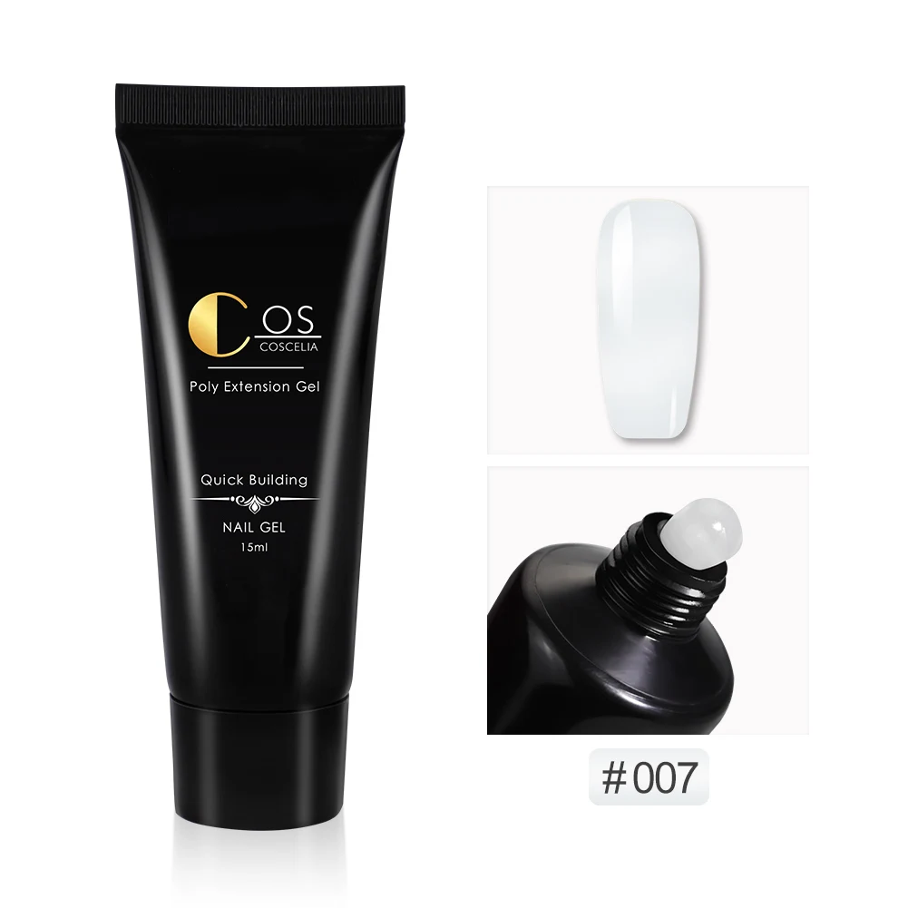 ONLY GEL 007 COSCELIA гель для наращивания ногтей наборы с инструментами УФ-гель для ногтей для французского дизайна ногтей Гель-лак строитель Гель-лак для ногтей кисть - Цвет: ONLY GEL 007