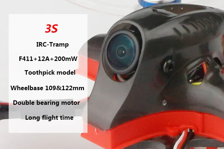 KINKONG/LDARC AK123 122mm 3S 3 Inch Toothpick FPV Racing Drone PNP/BNF F4 12A Blheli_S ESC 25~200mW VTX Runcam Nano2 Cam