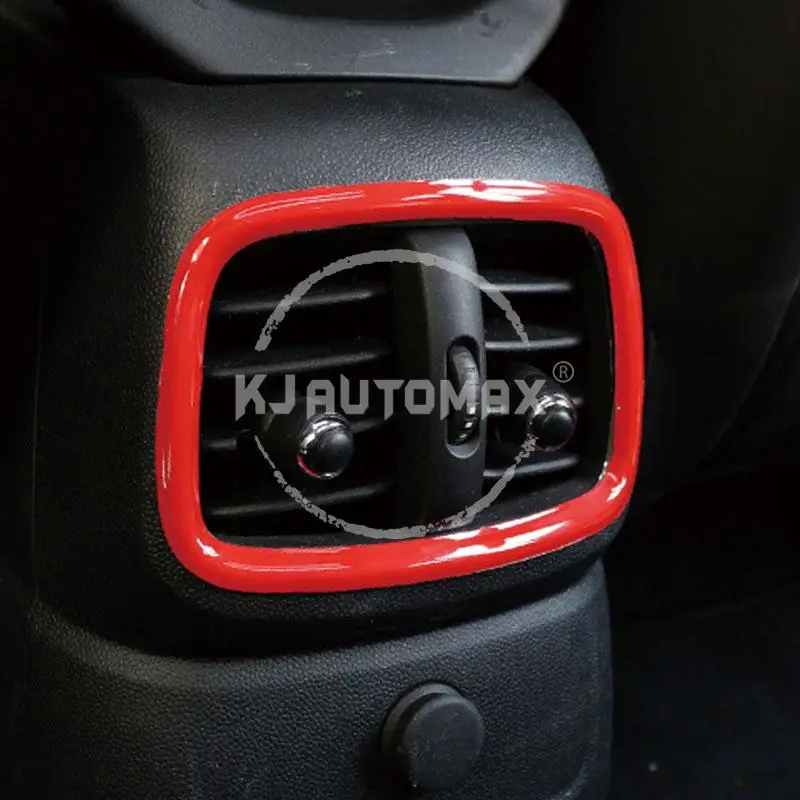 KJAUTOMAX для Mini Cooper F60 F54 задний Кондиционер Выход украшения Пластиковые Автомобильные аксессуары Красный Розовый Checker