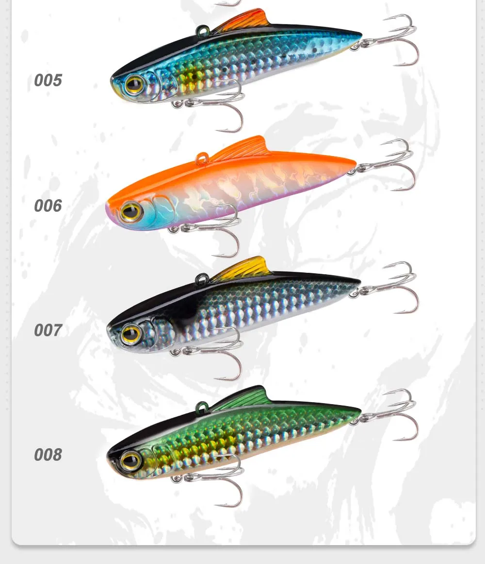 D1 Vib Fishing Bass Vibration Lures 85mm 21g Wobbler für Hecht mit Laser-Leuchteffekt 2021 Winter-Angelartikel – Detail 8