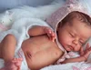 NPK 18inch Reborn Doll Kit Delilah Lifeike fresh color Soft DIY Doll Parts 5