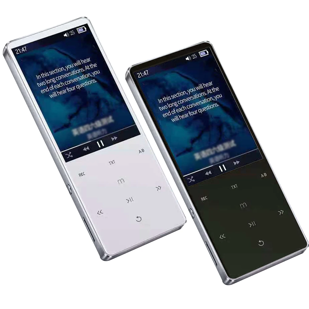 8 Гб Сенсорный MP3 MP4 плеер Bluetooth музыкальный видеоплеер 2,4 дюймов экран Поддержка Запись голоса чтения электронных книг просмотра изображений