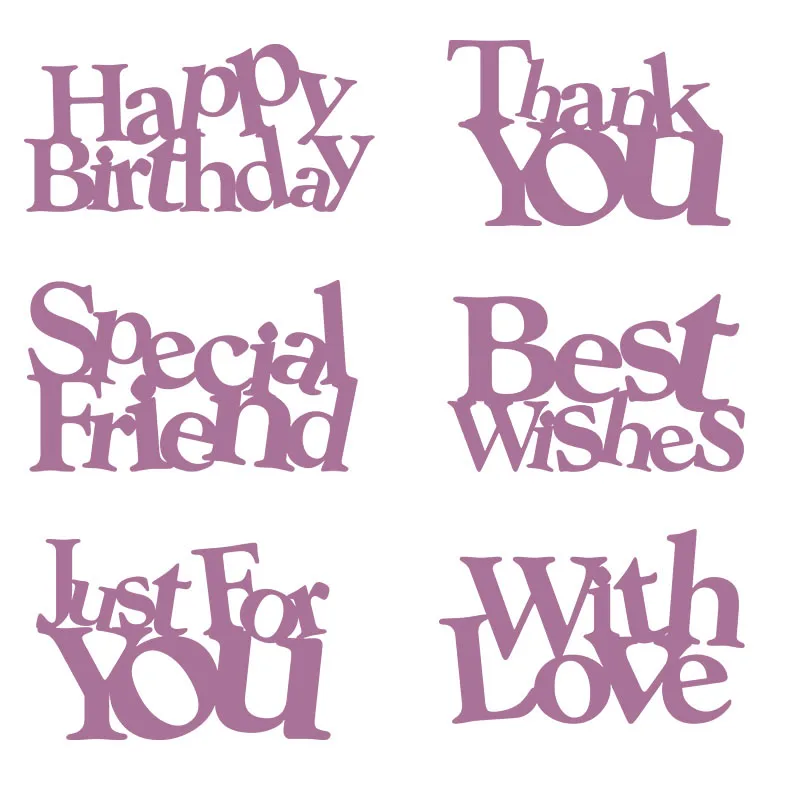 2019 Metal Cutting Dies Special Friend Happy Birthday Words Letter for DIY Scrapbooking Cards Embossing Paper Handmade die cuts | Дом и сад