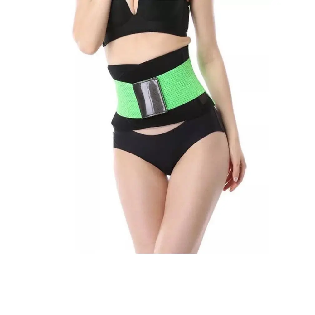 New Women Body Shaper Slimming Waist Training Cincher Under bust Corset Belt Shapewear - Цвет: Зеленый