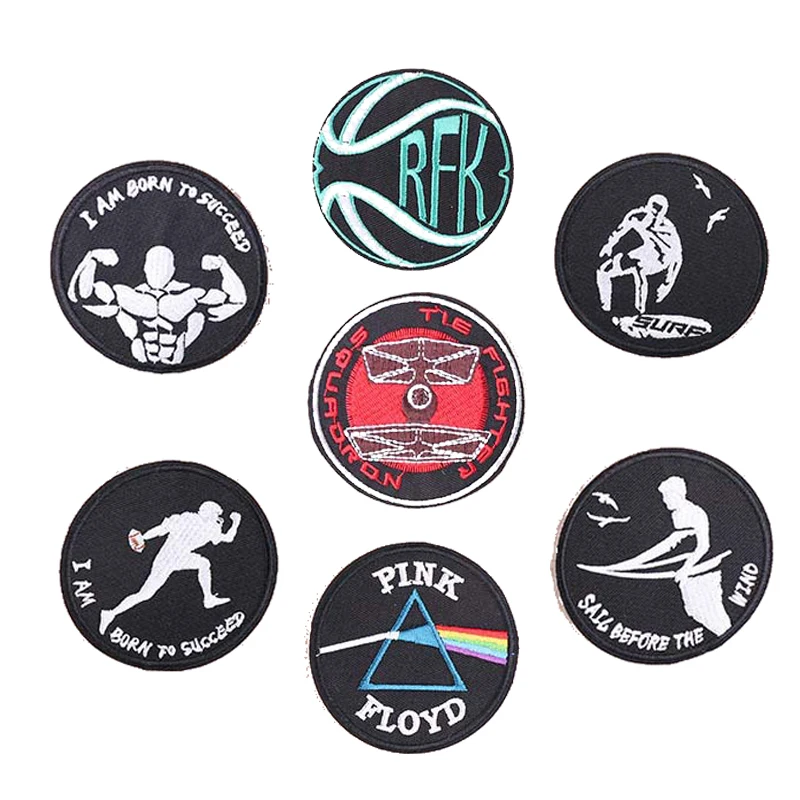 

Round Patches DIY Cloth Badges Mend Decorate Patch Jeans Bag Hat Clothes Apparel Sewing Decoration Applique Patches for Clothing