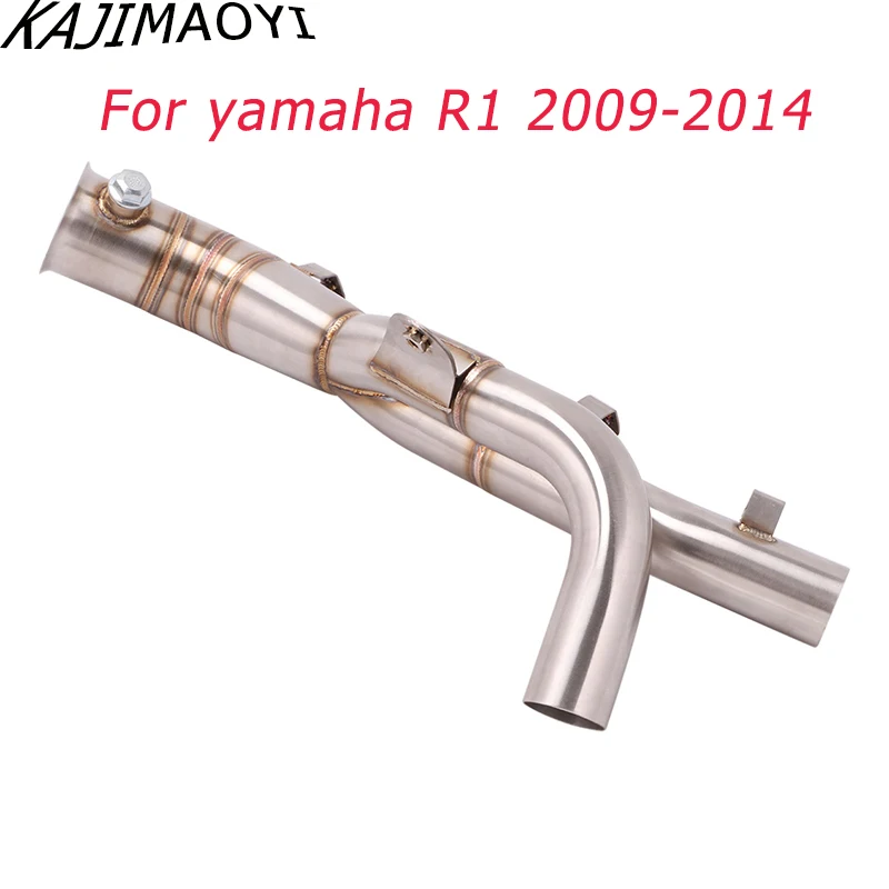 KAJIMAOYI слипоны для Yamaha R1 YZF-R1 2009 мотоцикл глушитель побега модифицированный разъем среднего соединения трубы