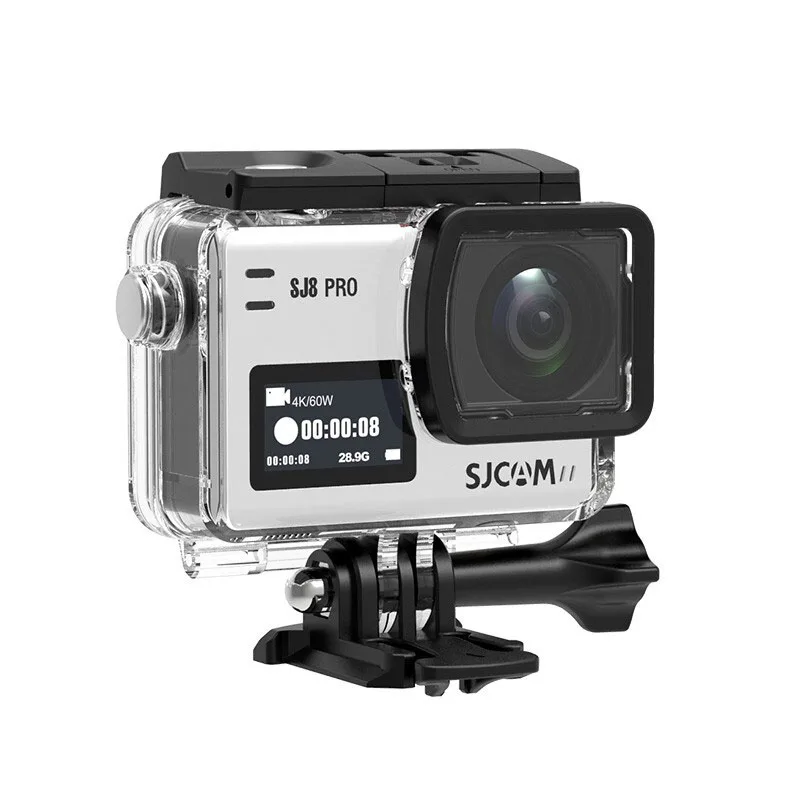 Оригинальная SJCAM SJ8 Pro Экшн-камера 4K Wi-Fi Ambarella H2 4K 60FPS возможностью погружения на глубину до 30 м Водонепроницаемый SJ на открытом воздухе 2,33 ips Сенсорный экран спортивные Камера - Цвет: Белый