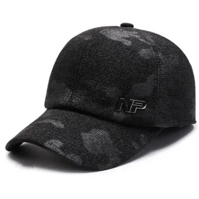 SHALUOTAOTAO мужская бейсбольная Кепка Snapback зимние новые хлопковые кепки с козырьками регулируемые размеры наушники термо Досуг бренды тренд шляпа - Цвет: Black