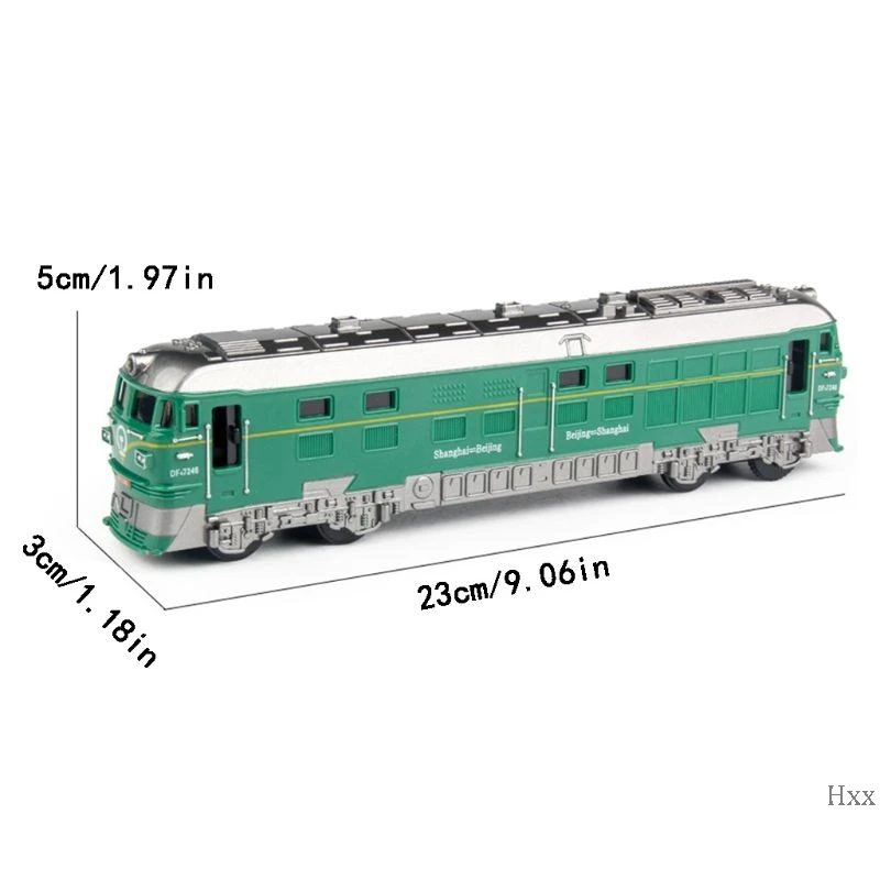Новинка 1: 87 имитация сплава Поезд Локомотив модель машинка с инерционным механизмом игрушки звуковые огни